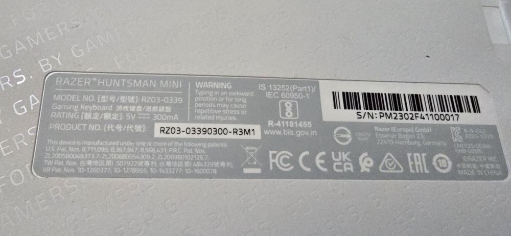 Клавиатура Razer Huntsman Mini