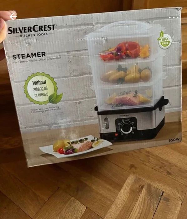 Steamer aparat de gătit la abur Silvercrest nou