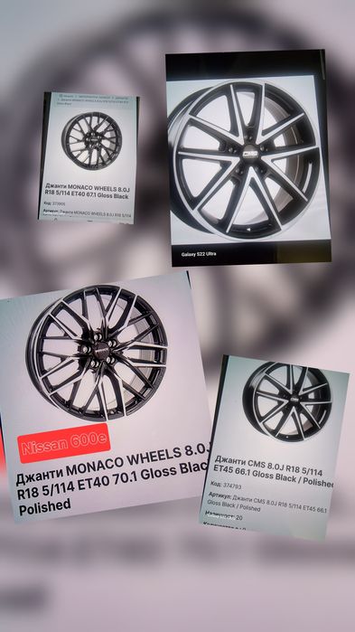 18 цола 5х114.3 Nissan Honda Mazda Kia Нови джанти внос от Холандия Замъка Ямбол