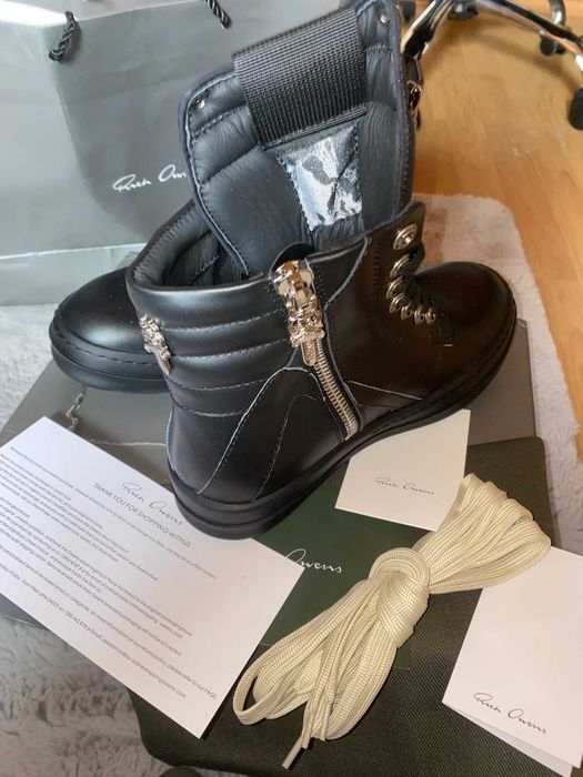 Rick Owens Chrome Hearts Geobaskets (no box)