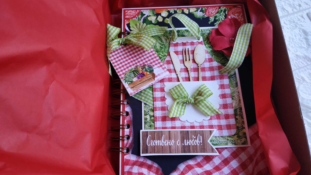 Рецептурник с корици от плат