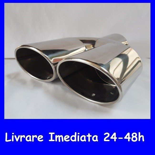 Ornament TOBA Inox cu 2 iesiri Skoda Vw Opel Mercedes Audi Renault Bmw