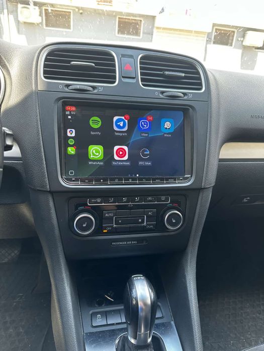 Мултимедия за VW  9 Inch, Android 15.0, 4GB RAM / 64GB ROM, Carplay/Android Auto, Mirror Link.