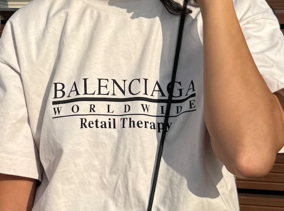 Футболка Balenciaga оверсайз, размер М
