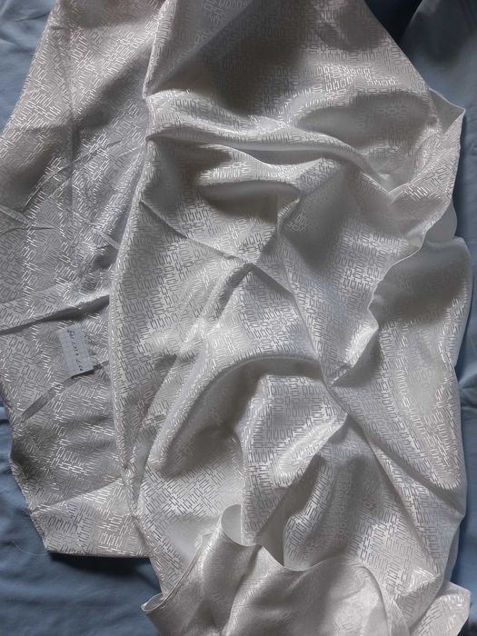 Материал белый шёлк ткань