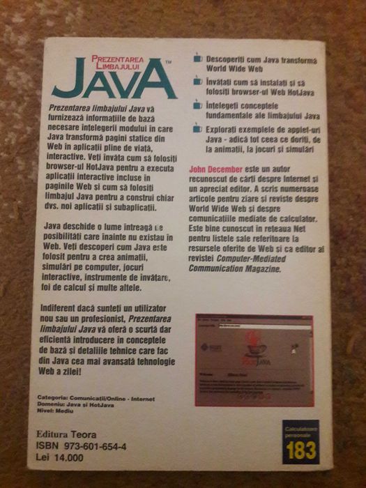 Prezentarea limbajului Java
