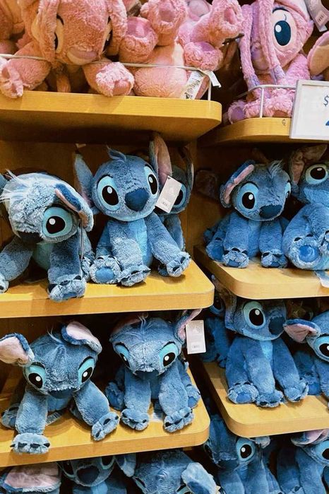 Плюшена играчка Лило и Стич Син/Розов Lilo Stitch плюшени играчки