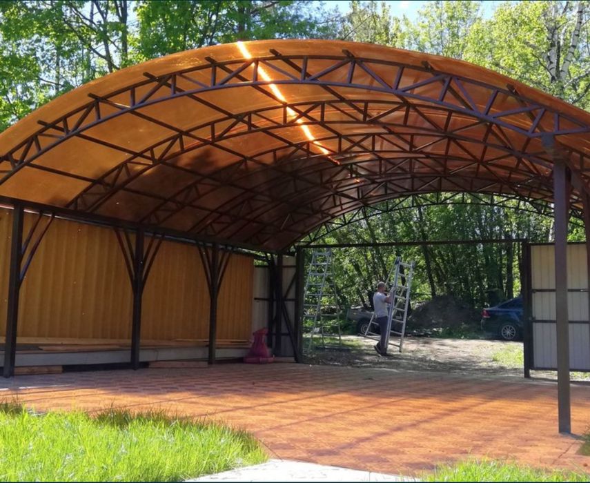 Навес , односкат двухскат дуга