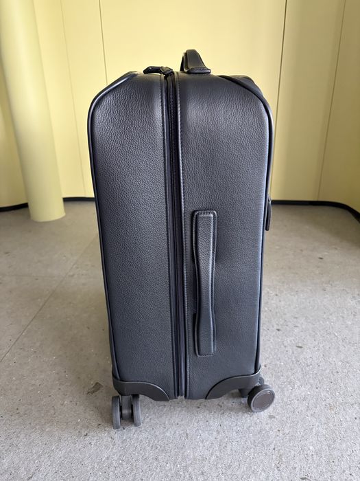 Valiză cabină Ermenegildo Zegna din piele naturală – Luxury Carry-On Trolley