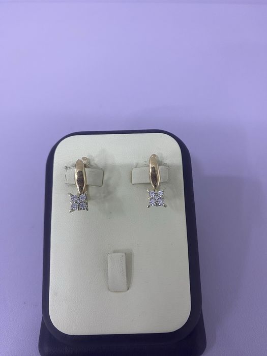 Золотые серьги КО32702