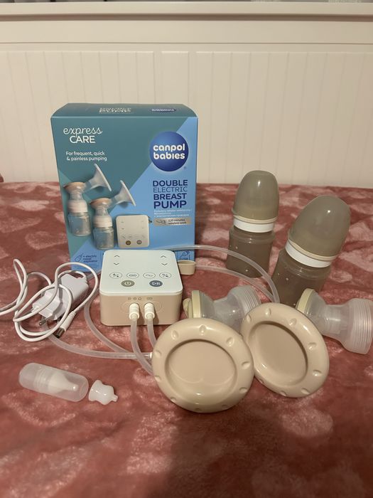 CANPOL Електрическа помпа за кърма двойна EXPRESS CARE+ подарък