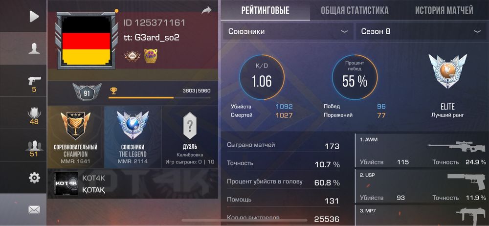 Аккаунт стандофф 2