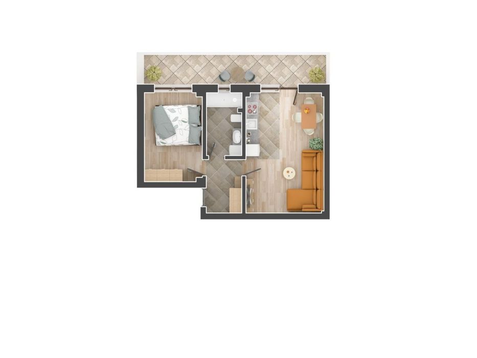 Apartament cu o camere 67500 cu tva , finalizat, intabulat, etaj 2/3