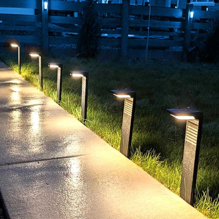 Calflux Комплект от 2 броя соларни лампи за външна градина, за пътеки