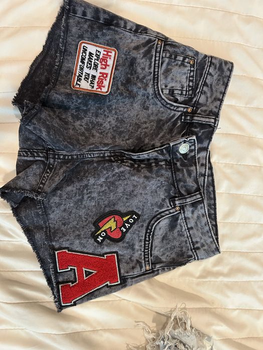 Сиви дънкови къси гащи