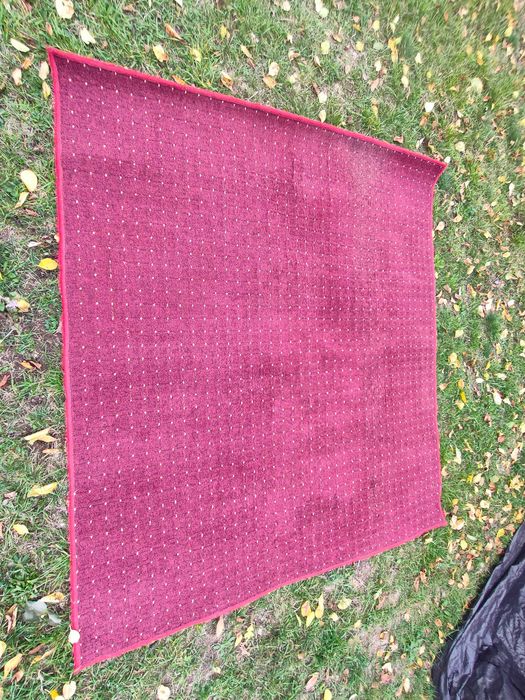 Covor roșu grena 180x160 cm