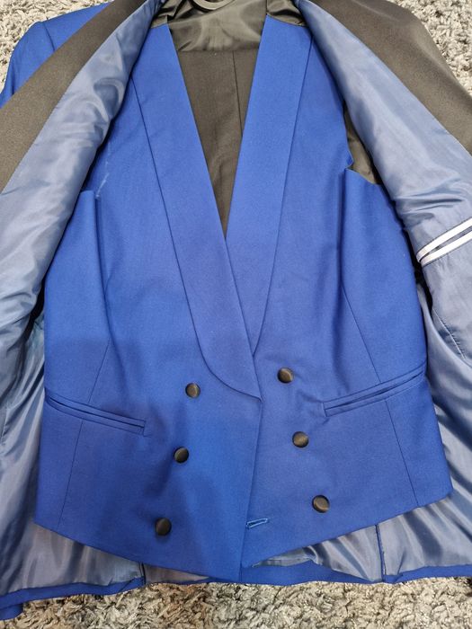 Costum ginere ,albastru royal