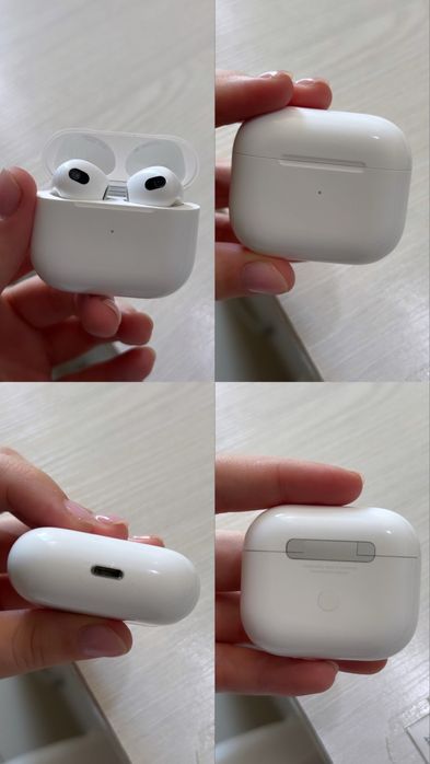 продается наушники AirPods 3 with Lightning Charging Case белый