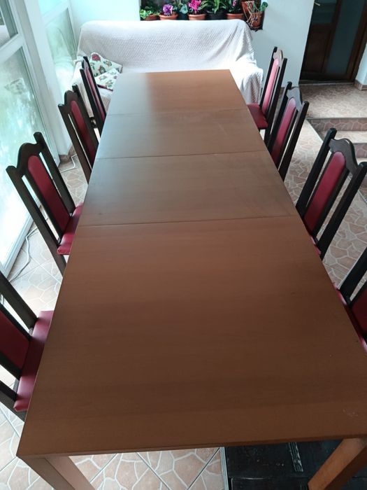 Vand maxa extensibila cu scaune