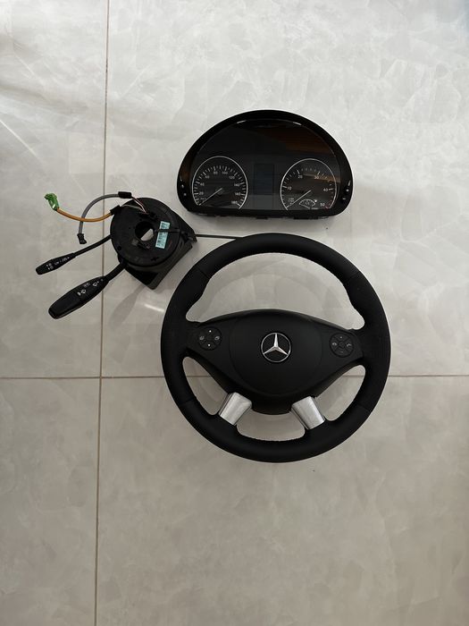 Volan piele airbag comenzi VW Crafter ceasuri bord Mercedes Sprinter