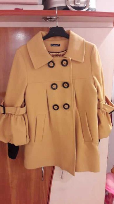 Palton galben dama