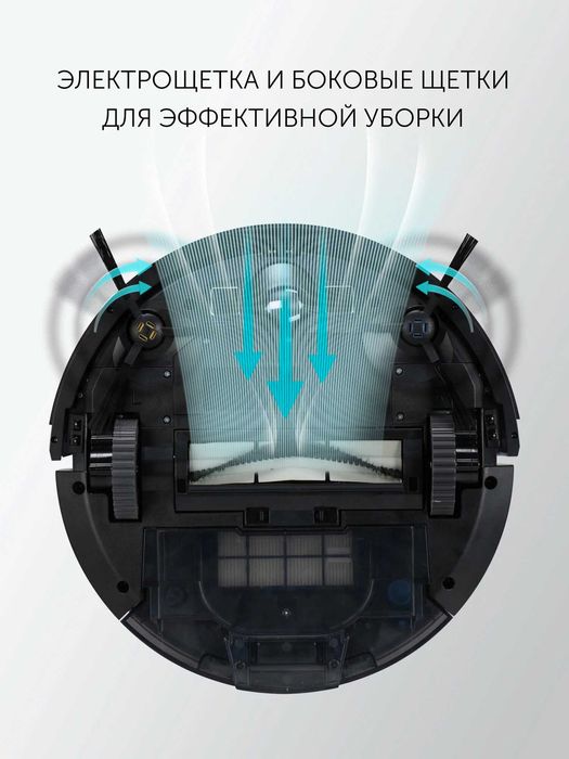 Робот-пылесос Polaris PVCR 3600 WIFI IQ Home, сухая и влажная уборка,