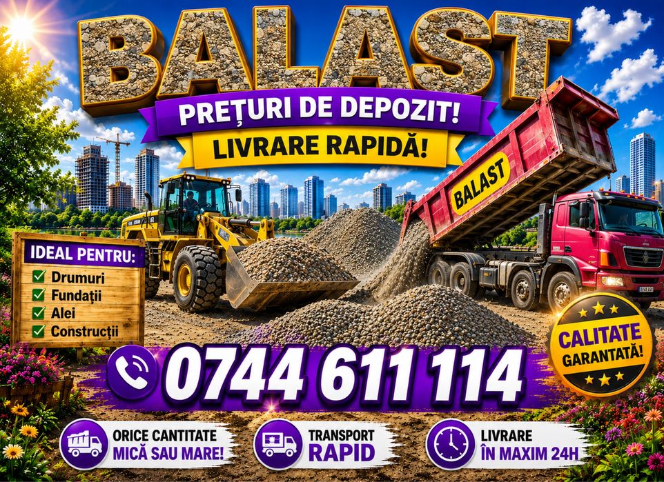 Balast, balast iasi, balastru iasi, amestec beton
