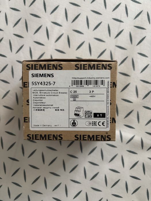 Siguranta automata pentru curent trifazic si contactor modular