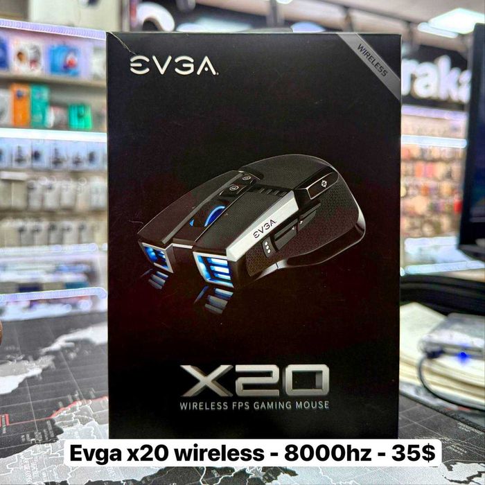 a28electronics предлагает игровая беспроводная мишка EVGA X20 - 8000hz