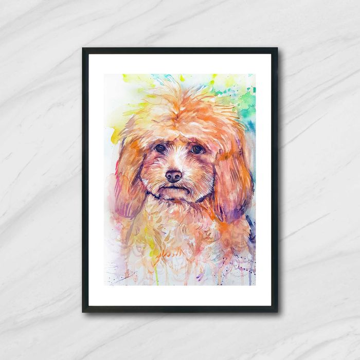 Оригинален авторски акварвелен портрет на хора и животни