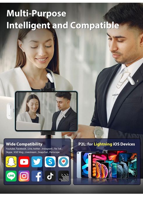 Безжичен микрофон. Type C. iOS. Iphone. SYNCO P2. Влог. Брошка. Видео.