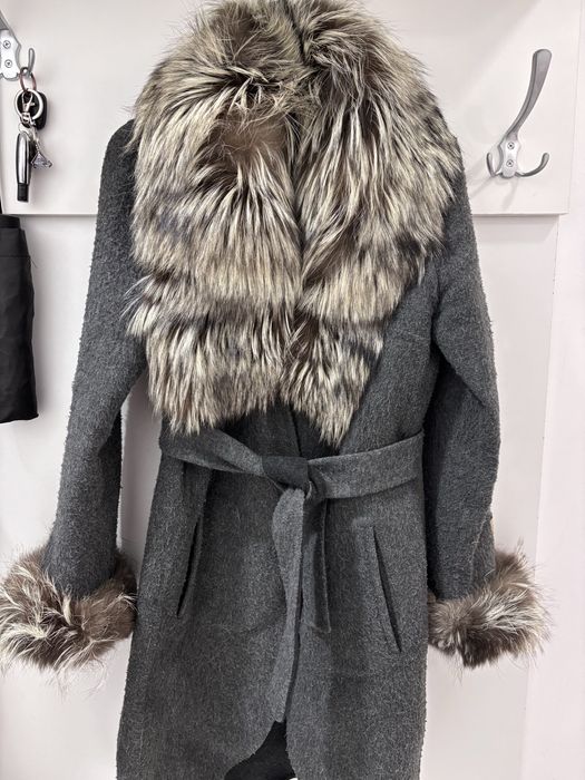 Палто Алпака с естествен косъм