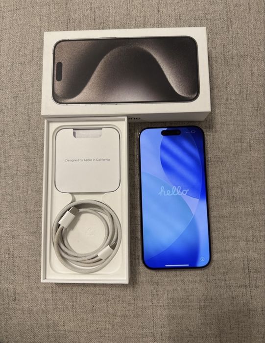 Iphone 15 PRO 128 GB Natural Titanium in garantie