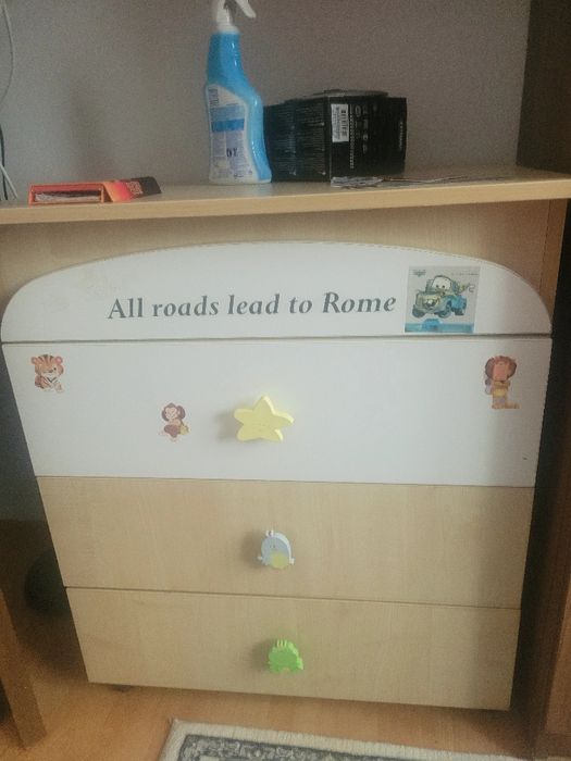 Comoda pentru jucării dormitor cu 3 sertare