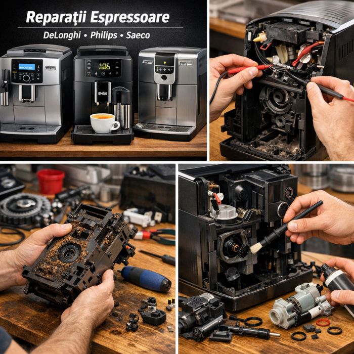 Reparații espressoare DeLonghi / Philips / Saeco