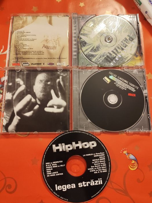 3 CD originale Parazitii Cheloo HipHop