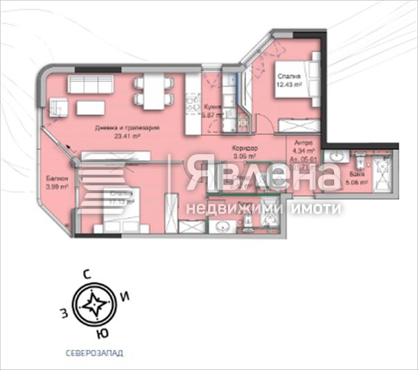 Продава 3-Стаен в Кръстова Вада