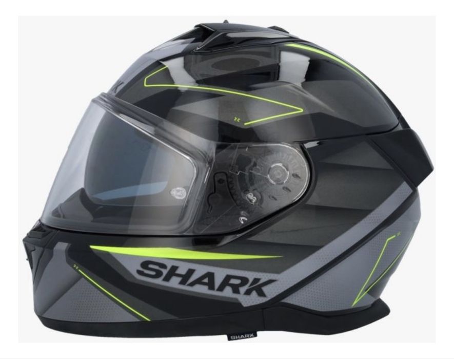 Мотошлем Shark D-Skwal 3 SIZLER KAY черный, зеленый 2XL