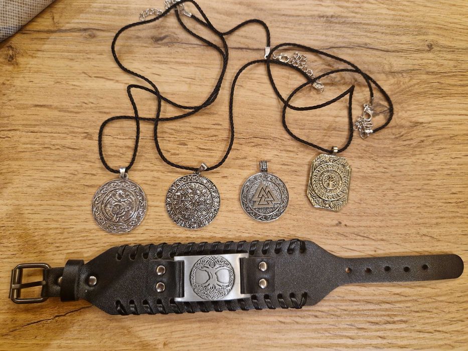 Бижута сребърни,стомана и метал - висулки, обиц, метъл, викингски, поп