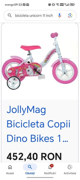 Bicicleta fetite/2-4 ani