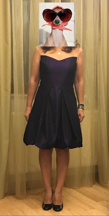 Rochie tafta mov marime S-M