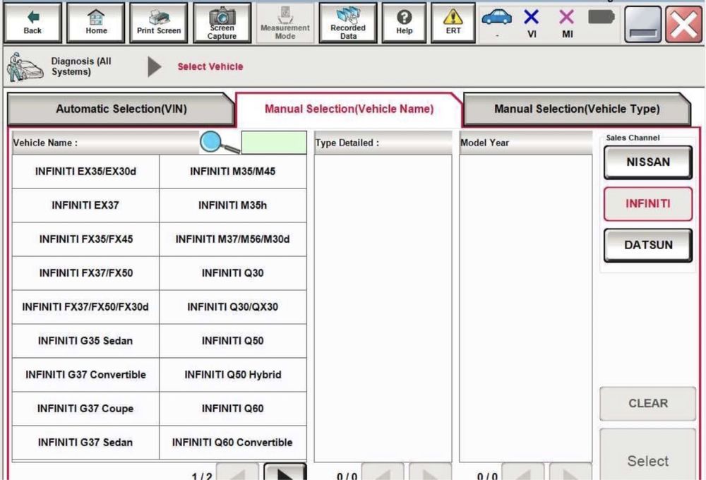 Tester/Diagnoza Nissan Consult 3+ V82.5 cu Laptop Lenovo L490