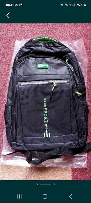 Ghiozdan rucsac unisex culoare neagră