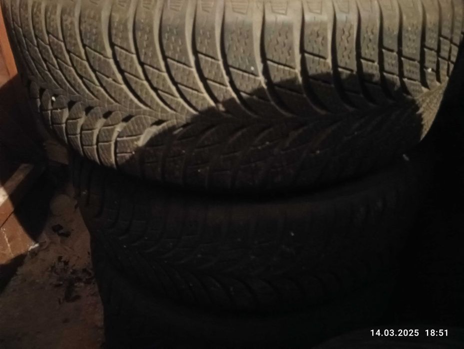 Джанти Мерцедес 16 5х112 66.6 с зимни гуми маршал