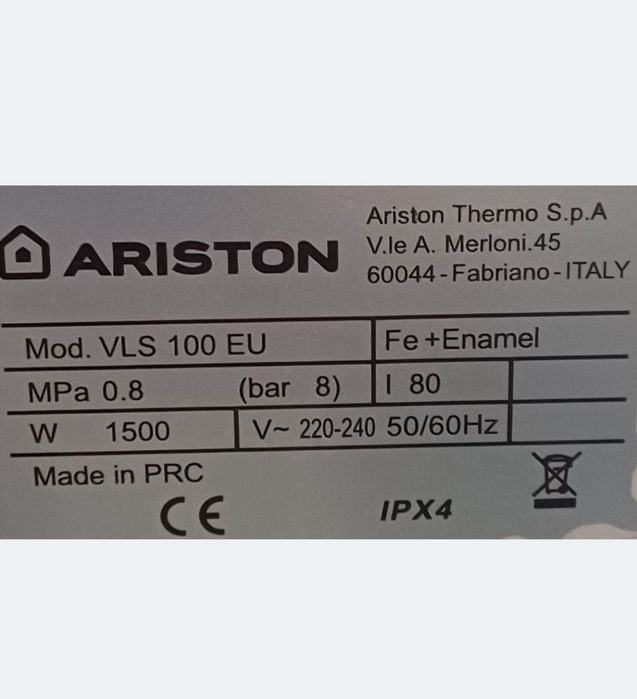 Vând boiler ariston 80 litri
