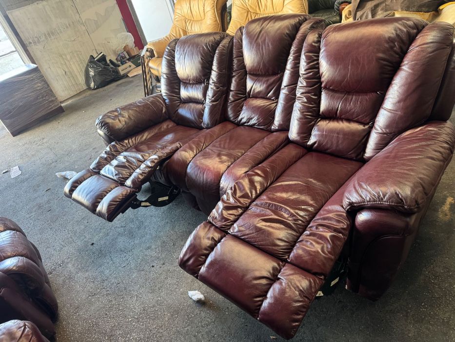 Кожена Релакс Гарнитура