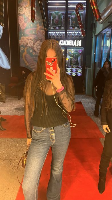 Кофта из легкой сетчатой матери