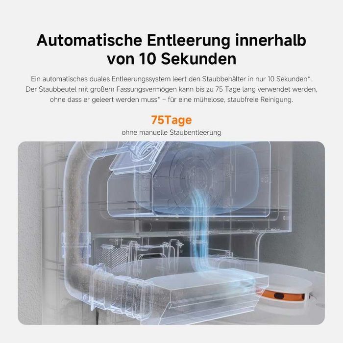 Нова Прахосмукачка Робот с Моп Xiaomi X20+ Robot Vacuum BHR8124, 2 години Гаранция, Сухо и Мокро Почистване