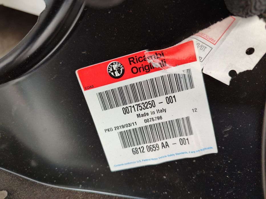 ARIPA SPATE DREAPTA ALFA ROMEO MITO HATCHBACK COD OEM 0071753250 / 71753250 2008-2018 (1A3)