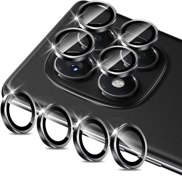 Стъклен протектор за камера тип рингове за xiaomi redmi note 14 pro 5g